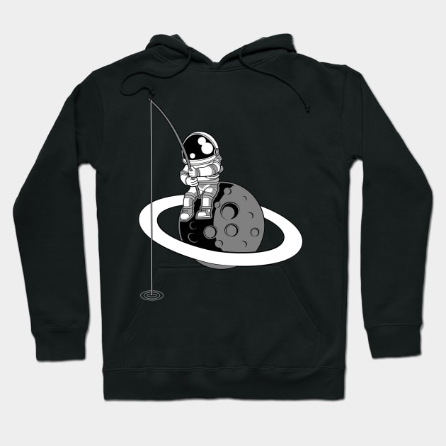 Astronaut Fishing Hoodie by ArtisticParadigms